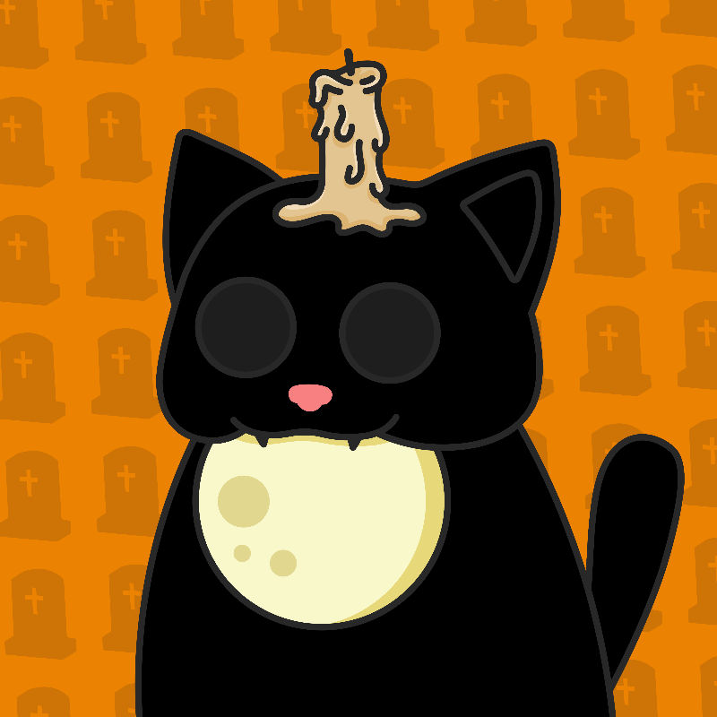 Addams Cat #70 static NFT preview
