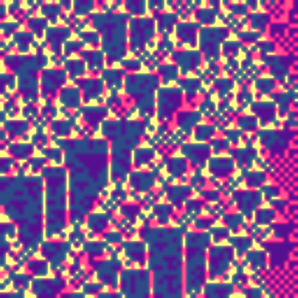 Blending Neighbors Cellular Automata #12 static token preview