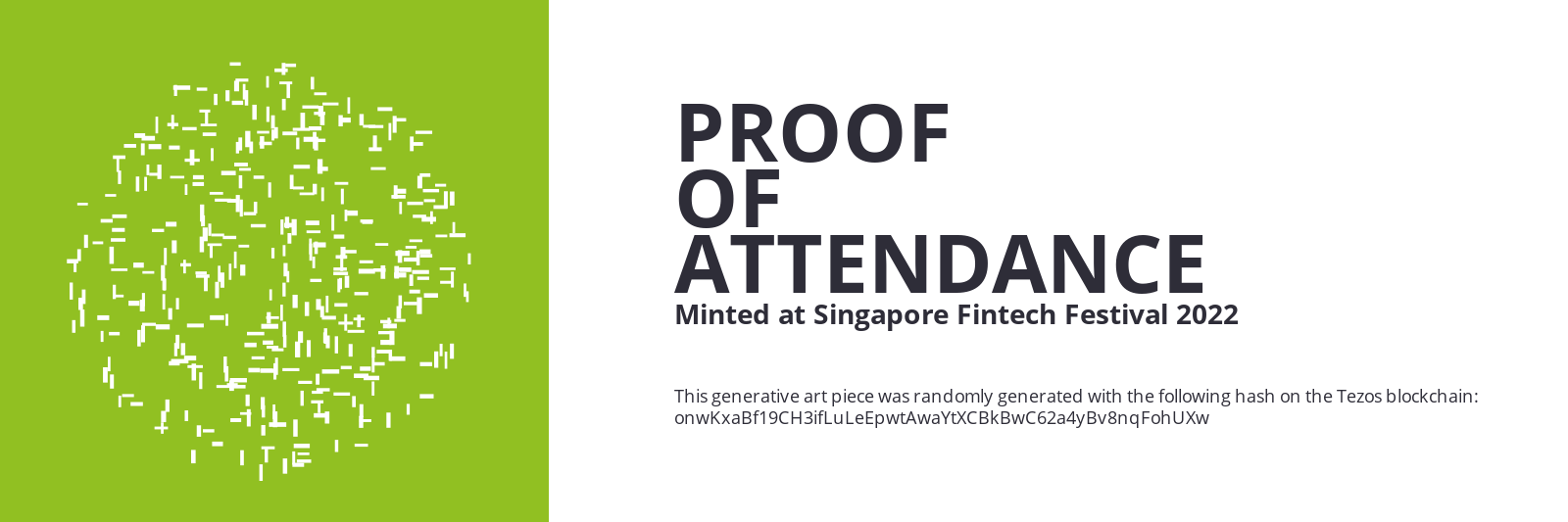 SFF2022 Proof of Attendance Token #639 static token preview