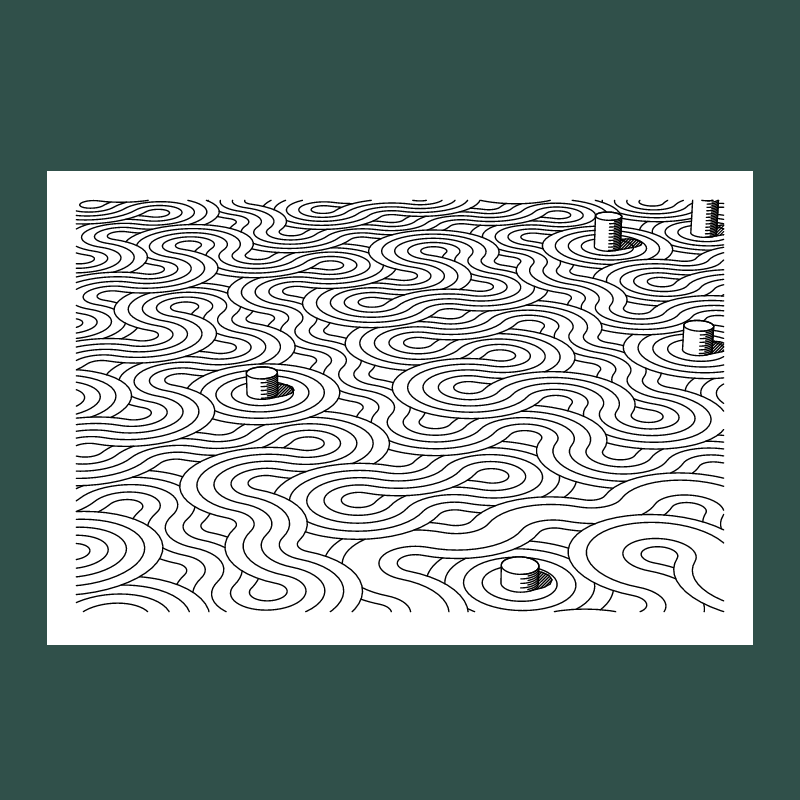 Truchet Towers #123 static NFT preview