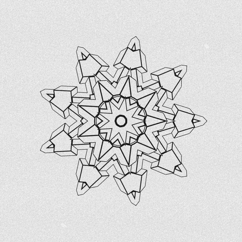 Monochrome Kaleido #164 static token preview