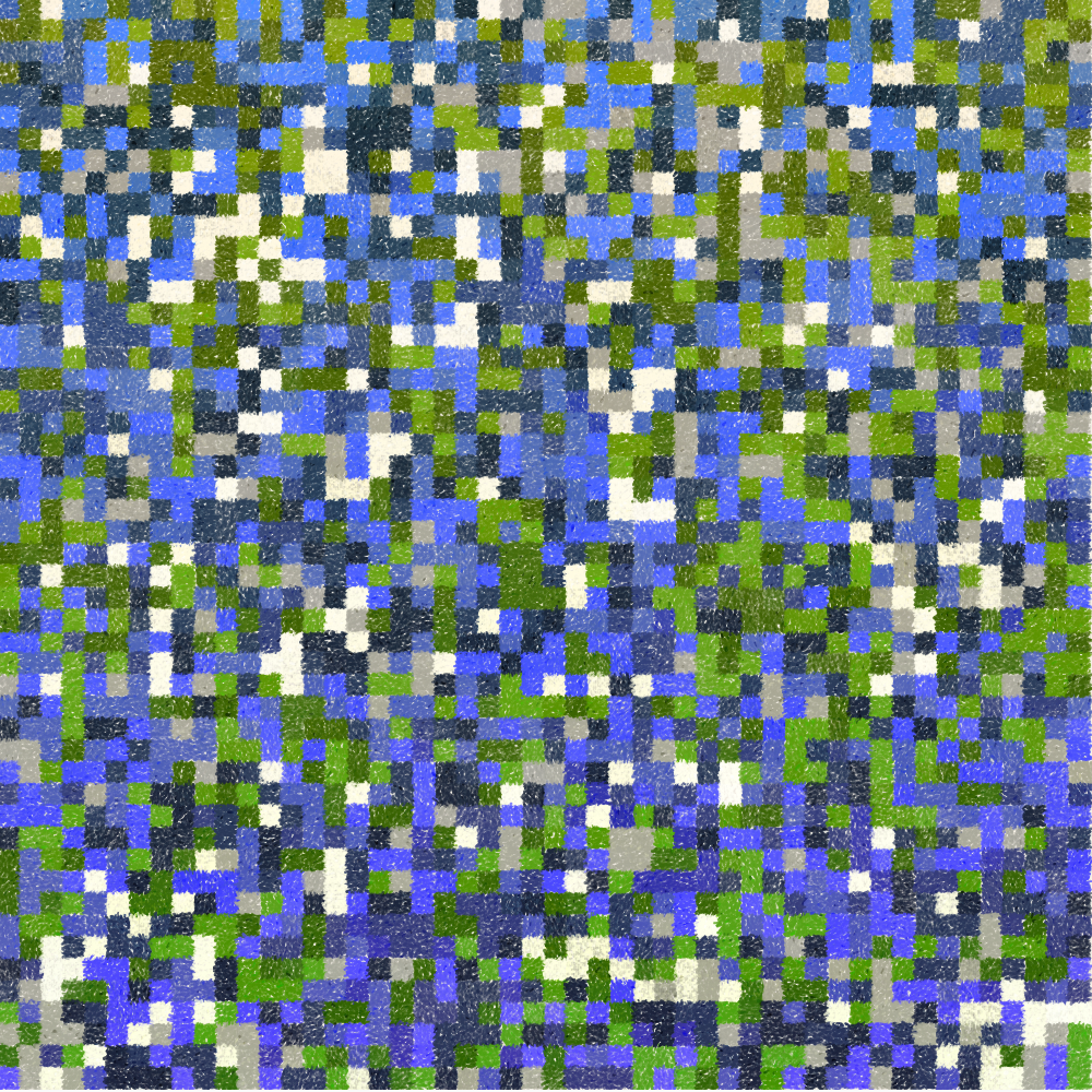 Hydrangea & Patchwork #296 static NFT preview
