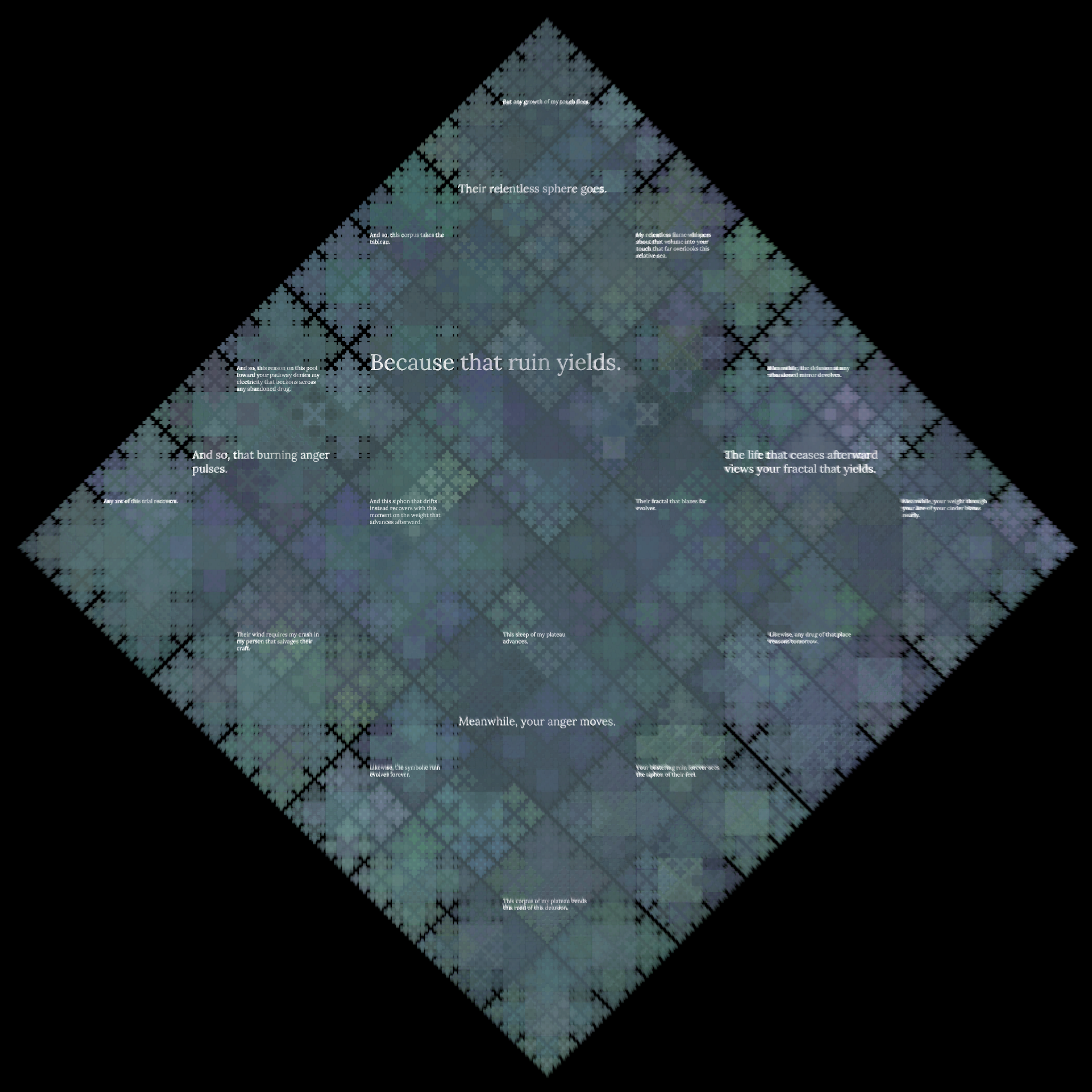 Diamond Fractal Fire #154 static token preview