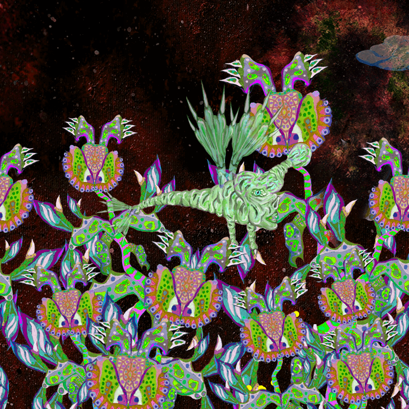 Fireflies and Flower Gardens #64 static NFT preview