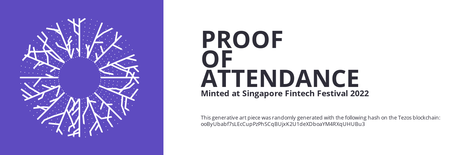 SFF2022 Proof of Attendance Token #1803 static token preview