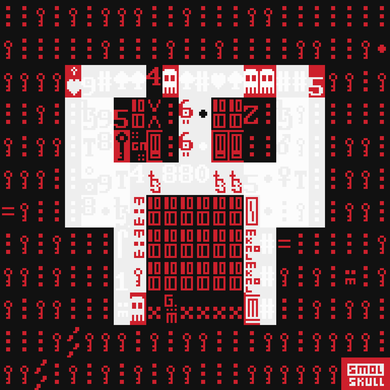 ASCII-SMOLSKULL #445 static NFT preview
