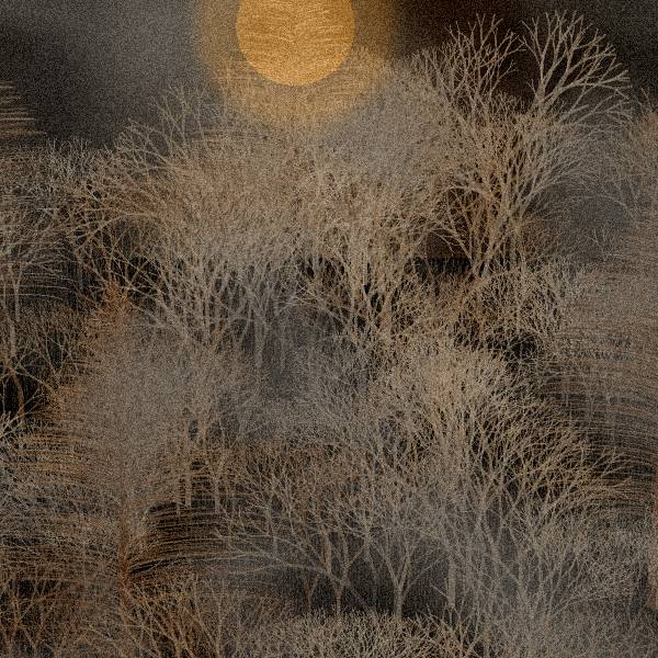 Moonlit Native Bush #88 static NFT preview