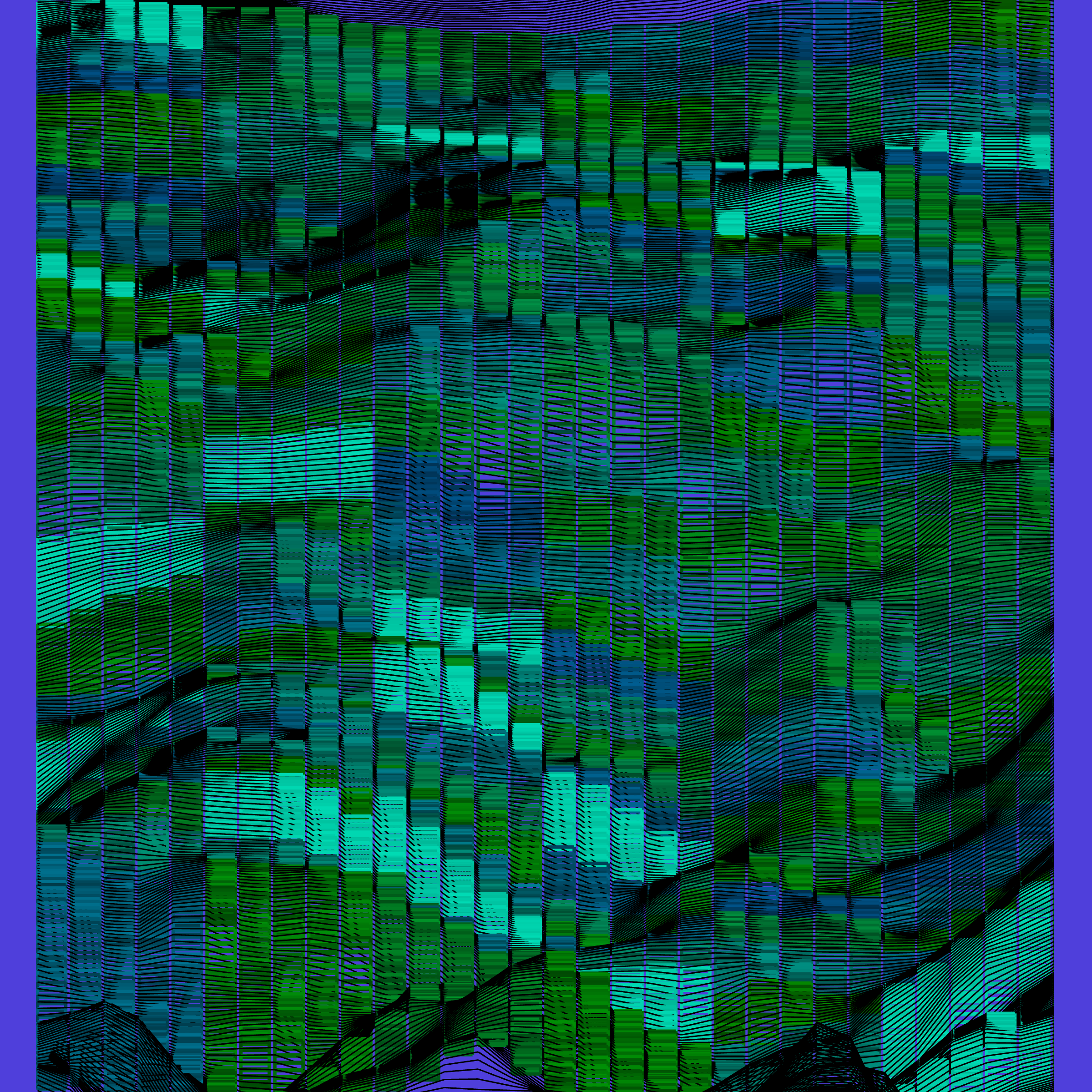 Rainbow mountains #35 static NFT preview