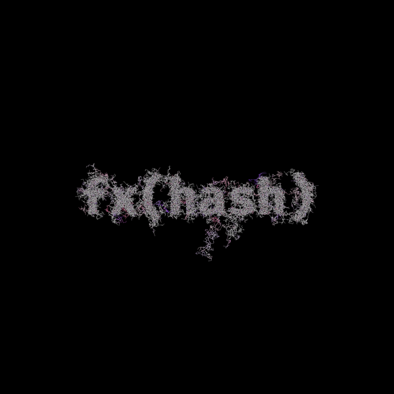 FXHASH Logo with Features #593 static token preview