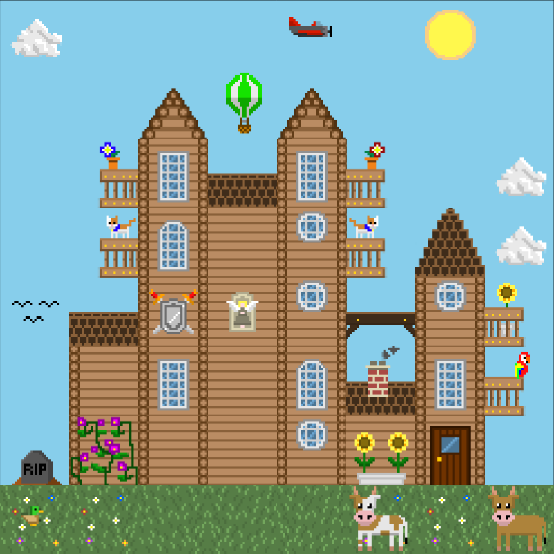 2D Mansion #110 static NFT preview