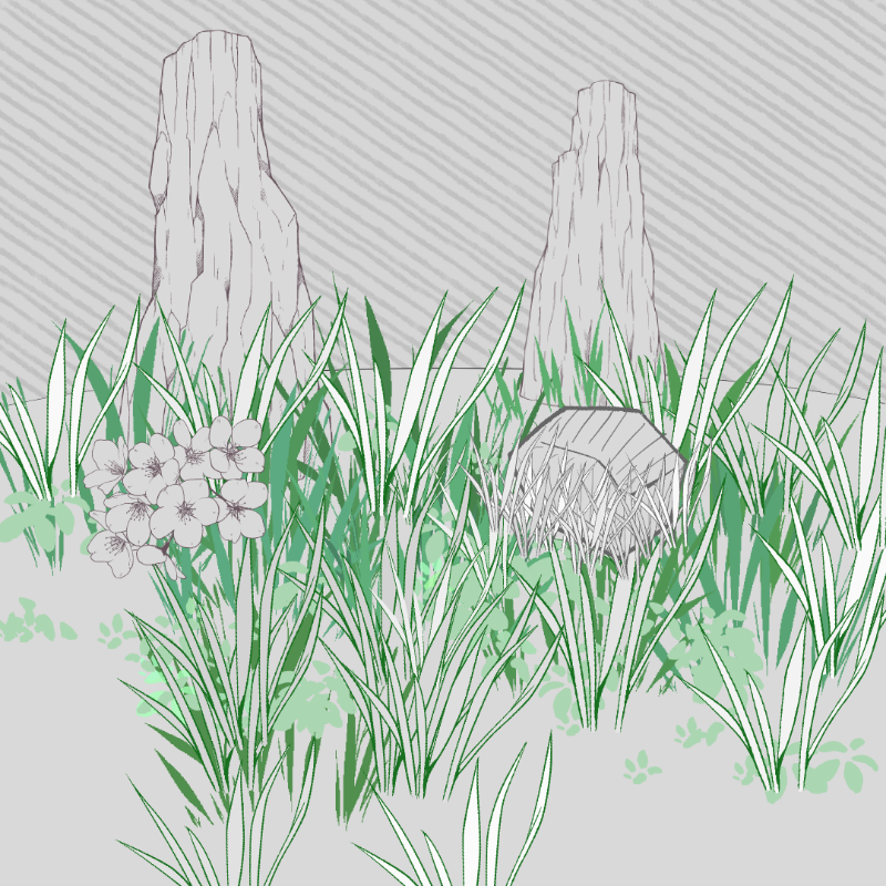 Wild Grass and Rubble #85 static token preview
