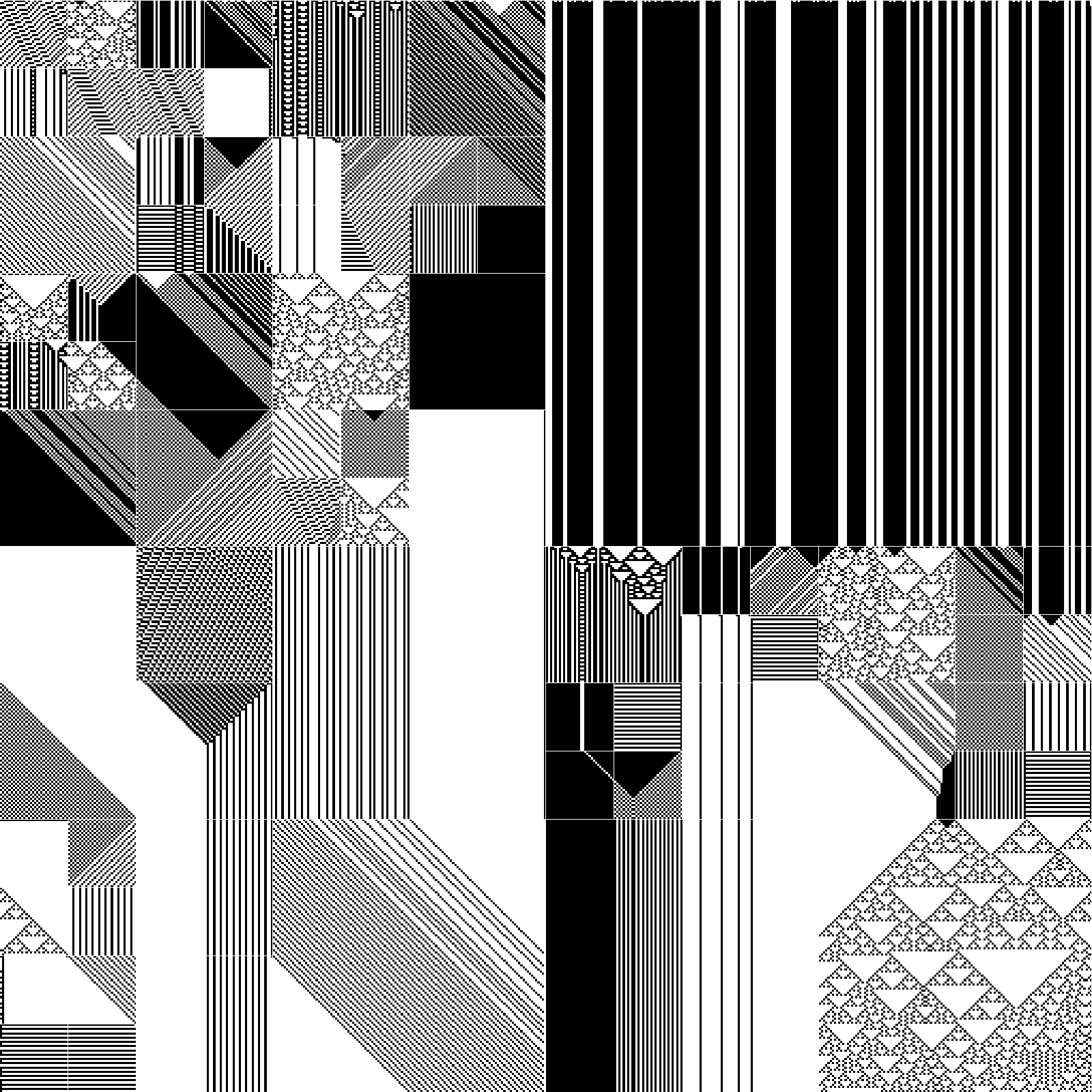 RULES (for Elementary Cellular Automata) #203 static NFT preview