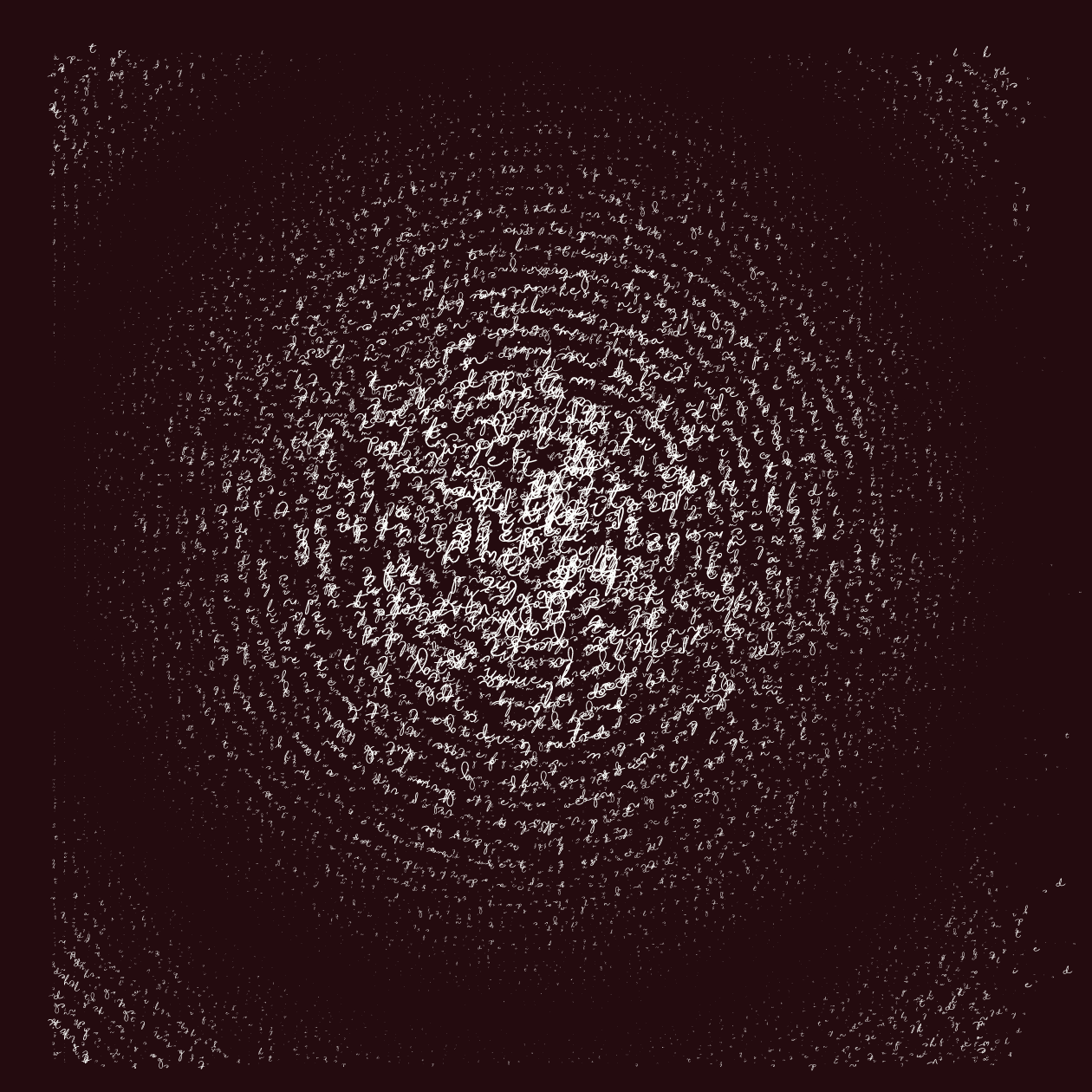 Asemic Writing 1o1 #51 static token preview