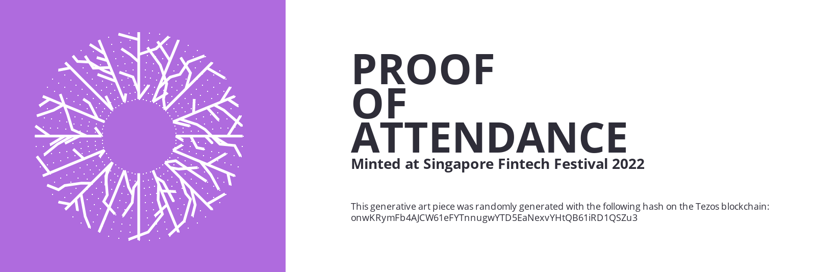 SFF2022 Proof of Attendance Token #784 static token preview