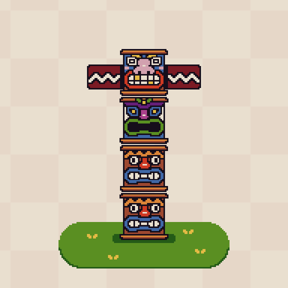 Tiki Totem #45 static NFT preview