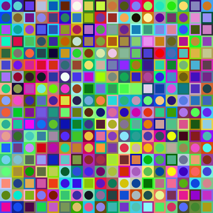 Square Dot Composition #156 static token preview