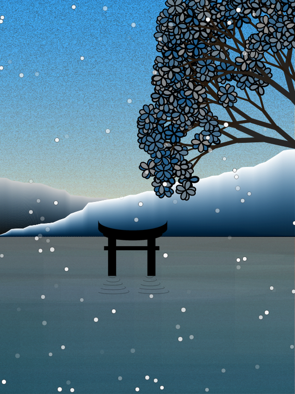 Winter morning in a village near Tokyo #22 static NFT preview