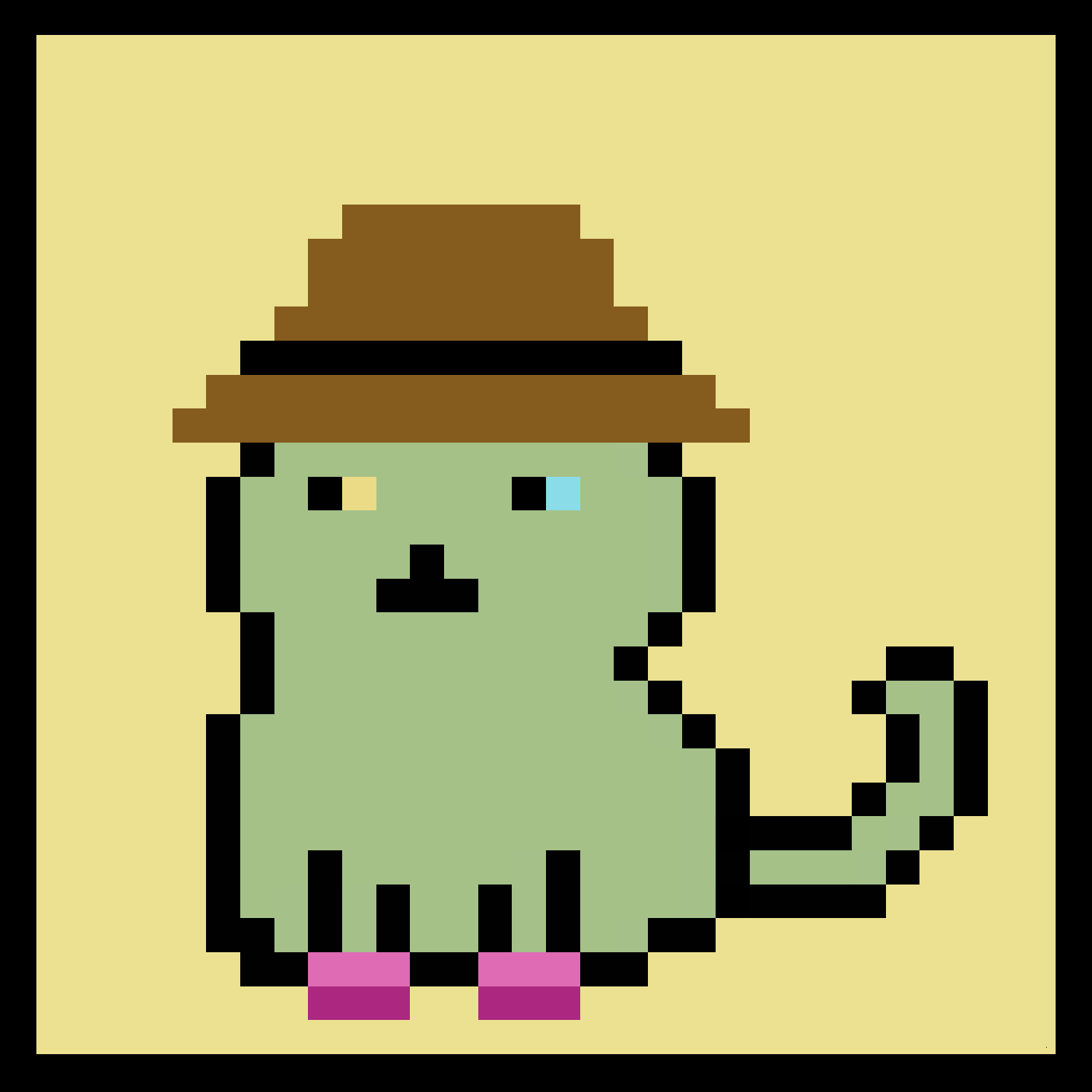Lazy Kitties #1027 static NFT preview