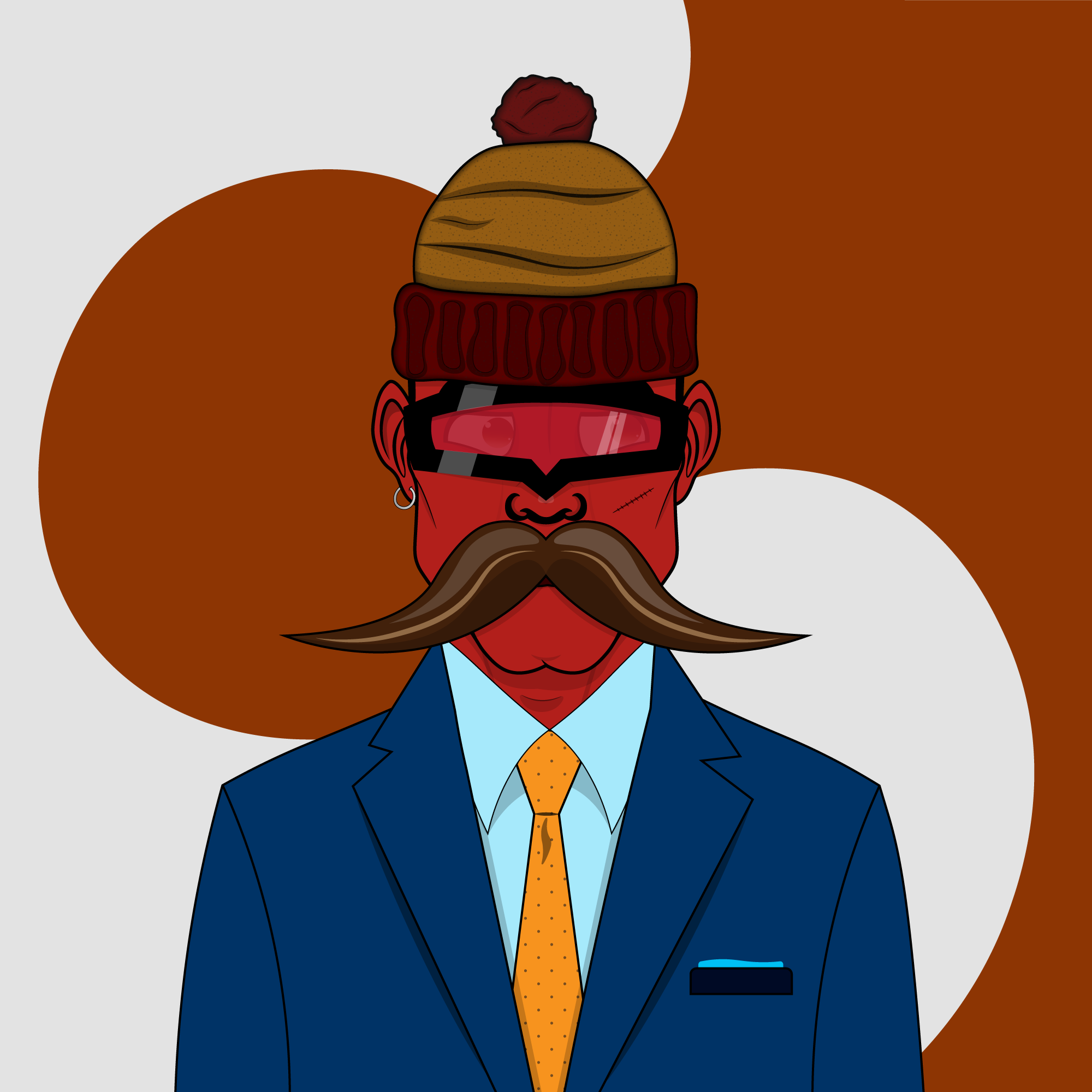 Mustachioed #235 static token preview