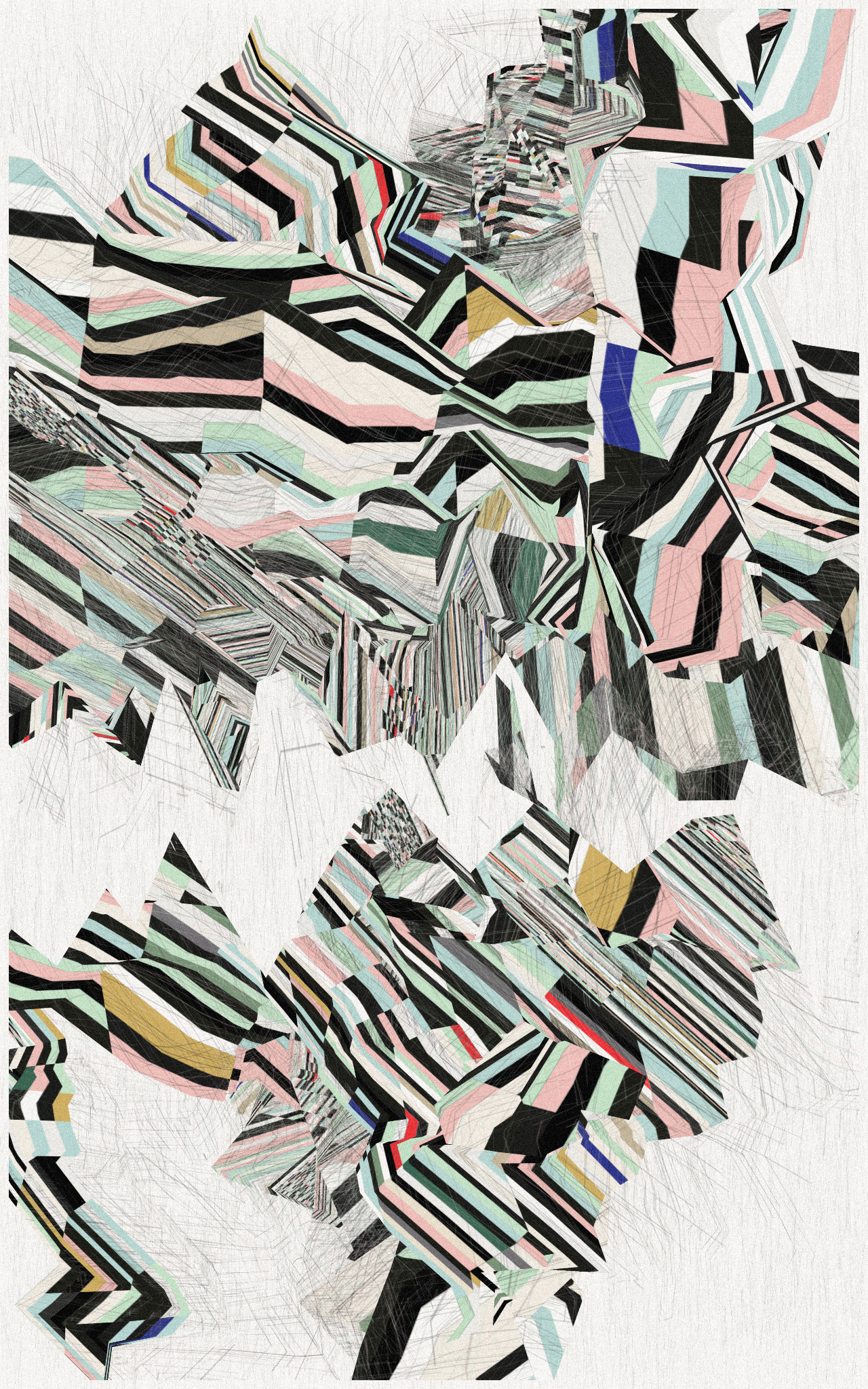 5-grid Compression #85 static NFT preview