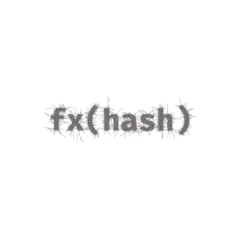 FXHASH Generative Logo #240 static token preview