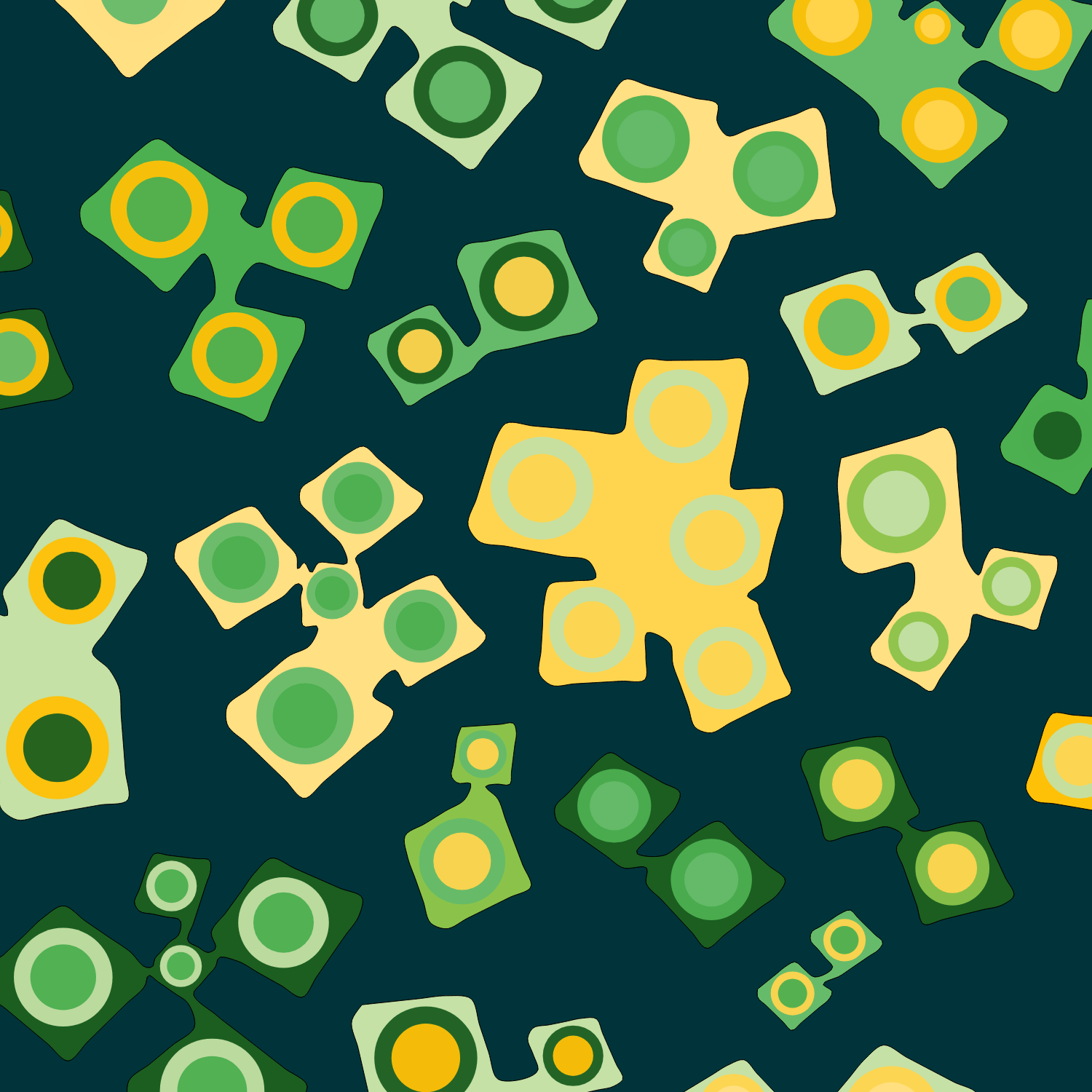 Geometric colorful shapes (Free edition) #133 static token preview