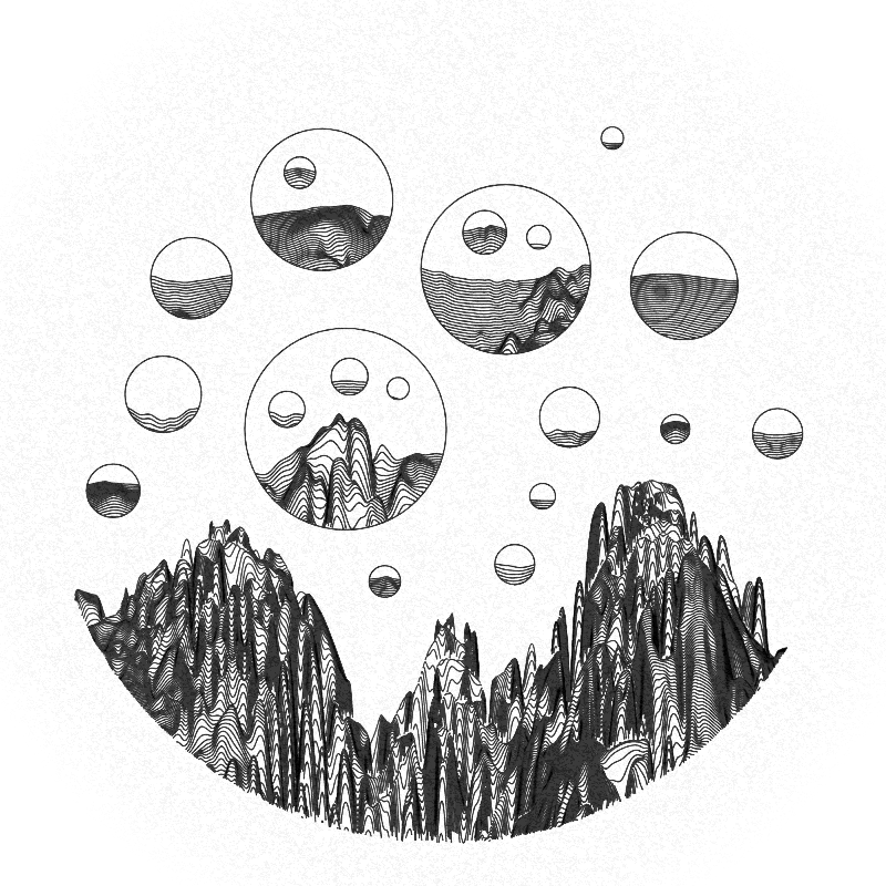 Plottable Mountain Moons #52 static NFT preview