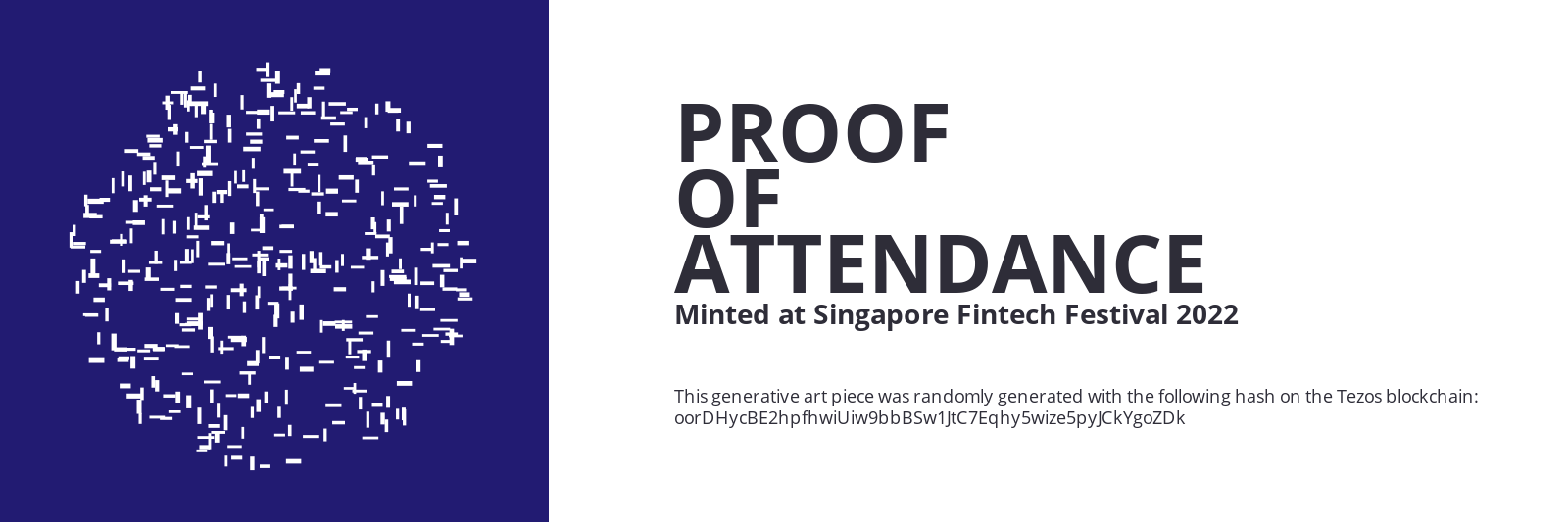 SFF2022 Proof of Attendance Token #1882 static token preview