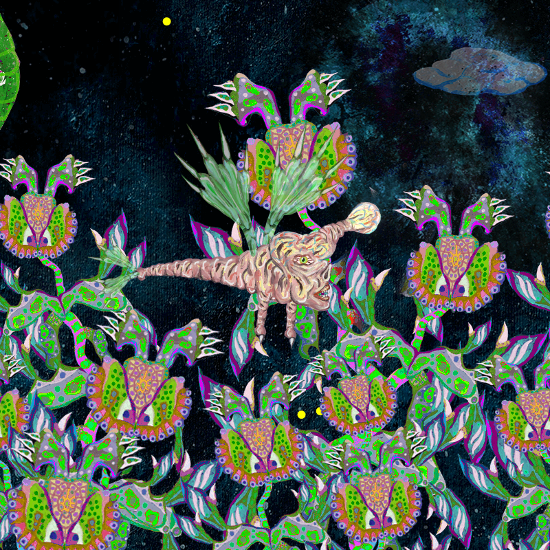 Fireflies and Flower Gardens #13 static NFT preview