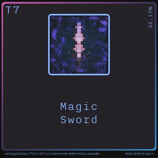 Gear for your quests - Sword #83 static NFT preview