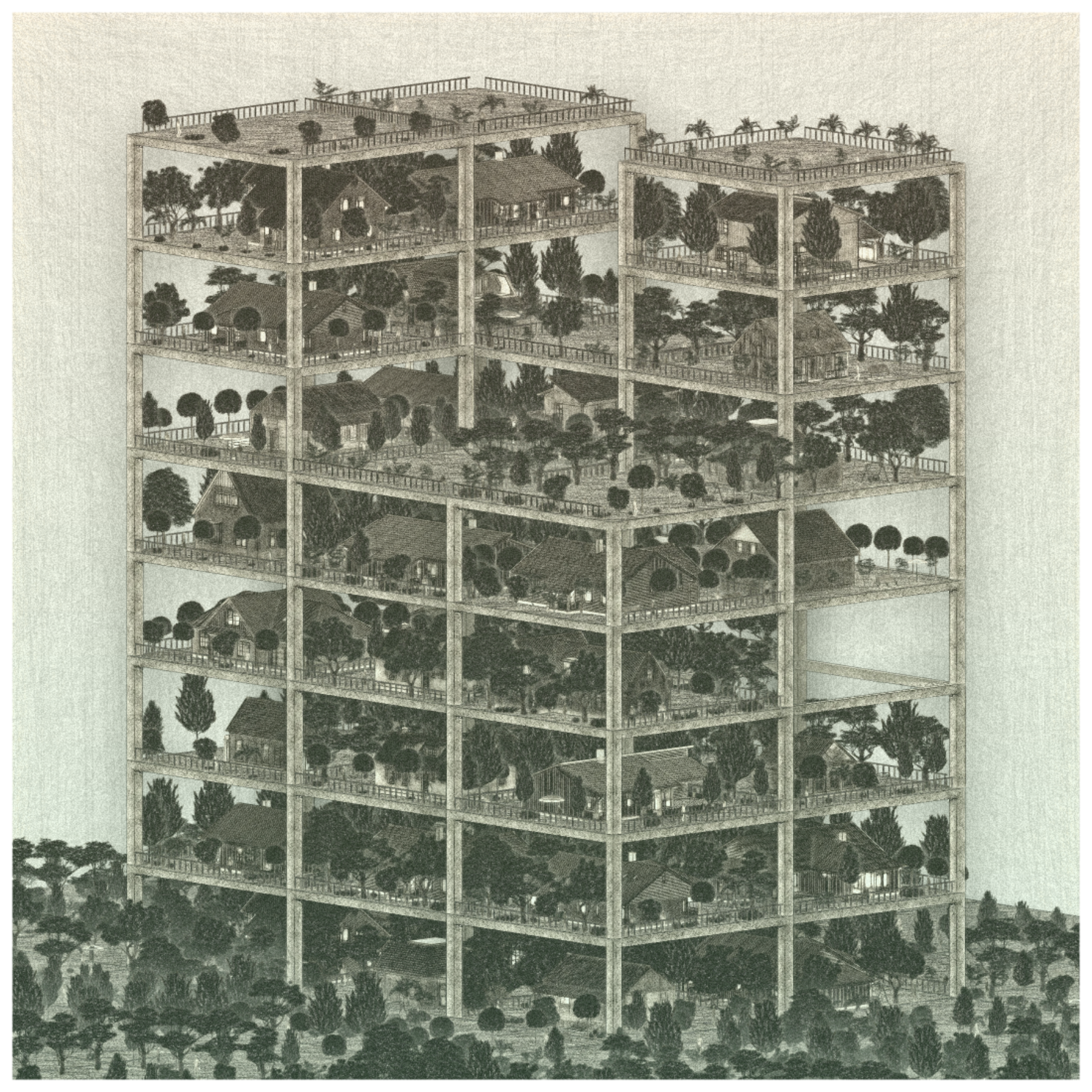 Highrise of Homes #226 static NFT preview
