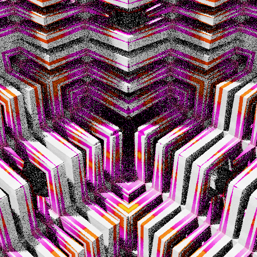 Colorful, warped cubic sponge forms #77 static token preview