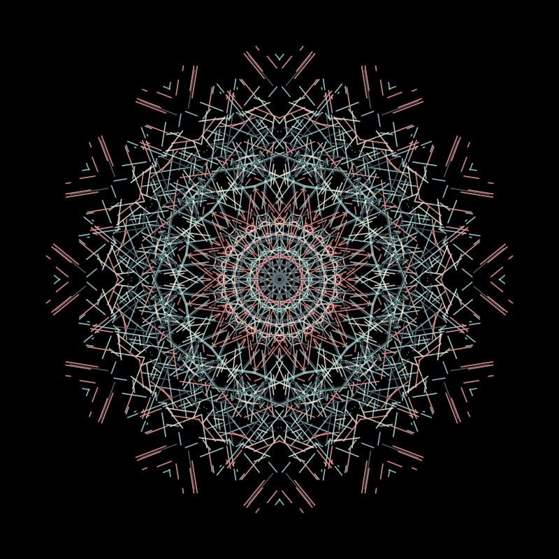 the thread in the pattern #116 static token preview