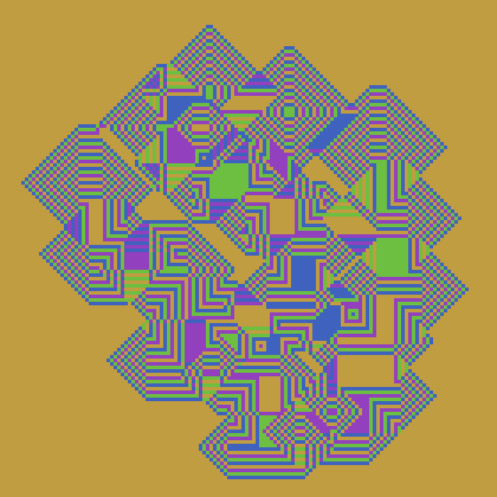 Superimposed Octagonal Pyramids #95 static NFT preview