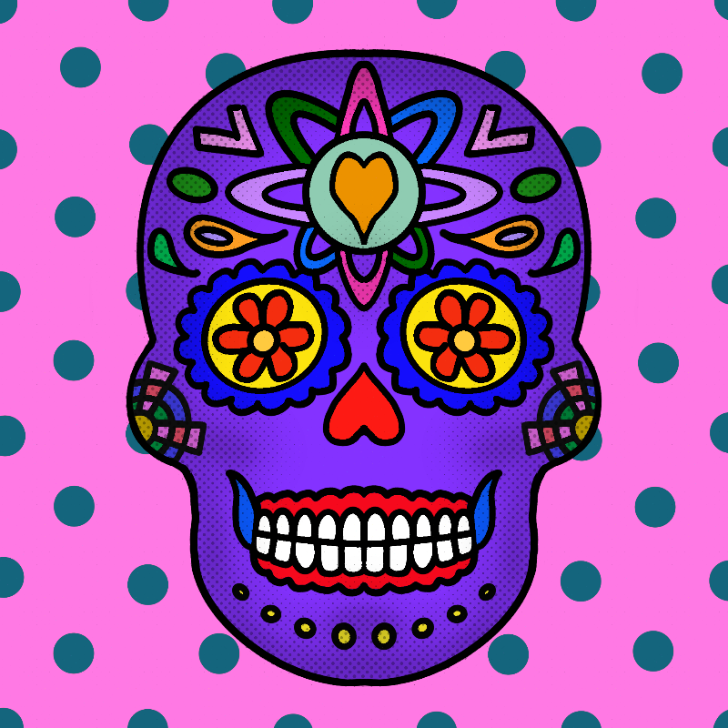 Sugar Skulls #98 static NFT preview