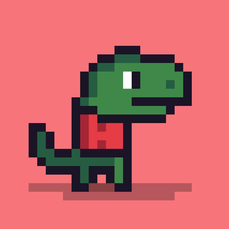 Pixel Dinos #154 static token preview