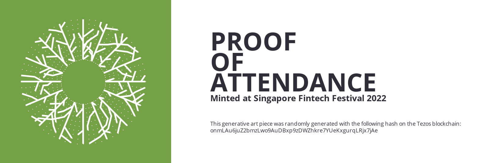 SFF2022 Proof of Attendance Token #1292 static token preview