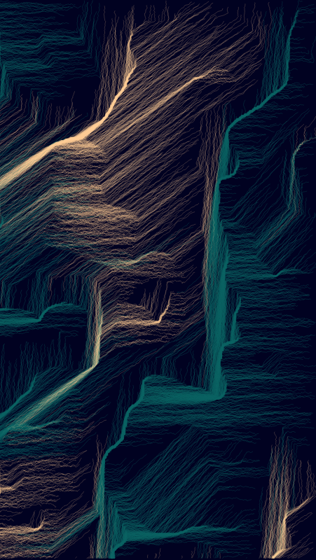 Algoscapes | Rock-face #248 static NFT preview