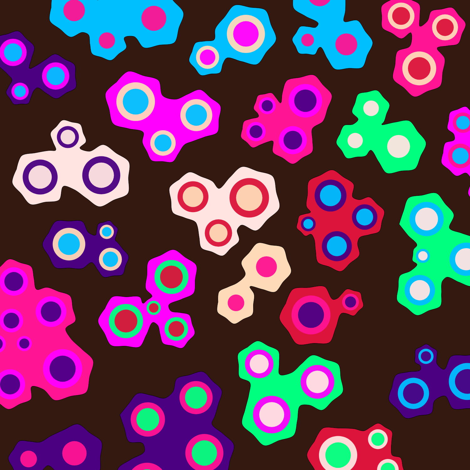 Geometric colorful shapes (Free edition) #132 static token preview