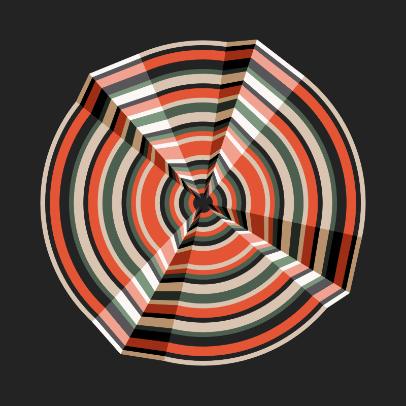 Folded Circle #86 static token preview