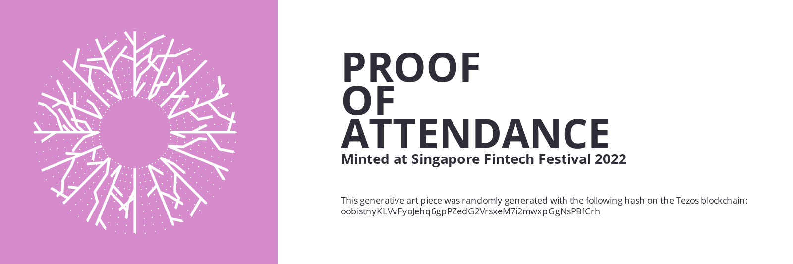 SFF2022 Proof of Attendance Token #2352 static token preview