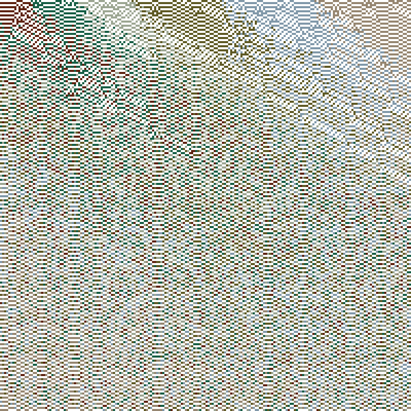 Colored Elementary Cellular Automaton #364 static token preview