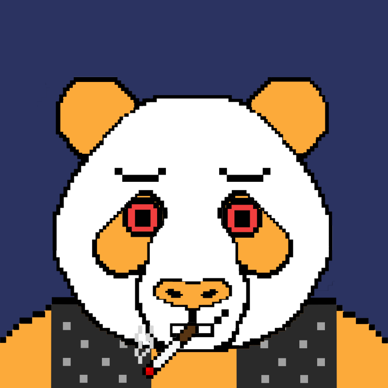 Evolving Pixel Pandas #3 static token preview
