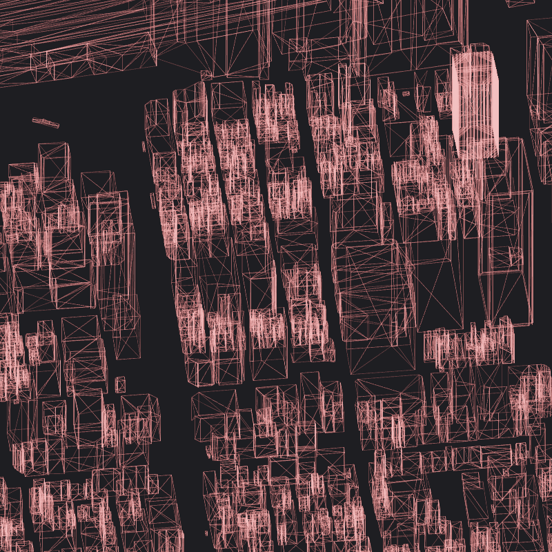 Wireframe City: Tokyo Shibuya #67 static NFT preview