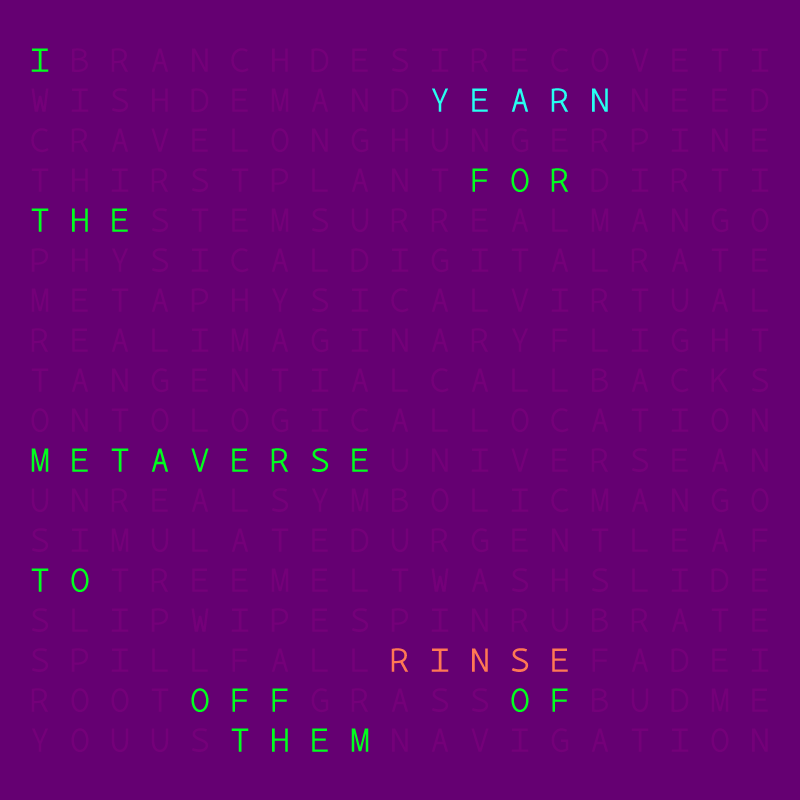 I wish for the metaverse ... #149 static token preview