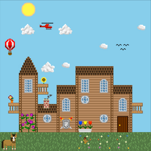 2D Mansion #395 static NFT preview