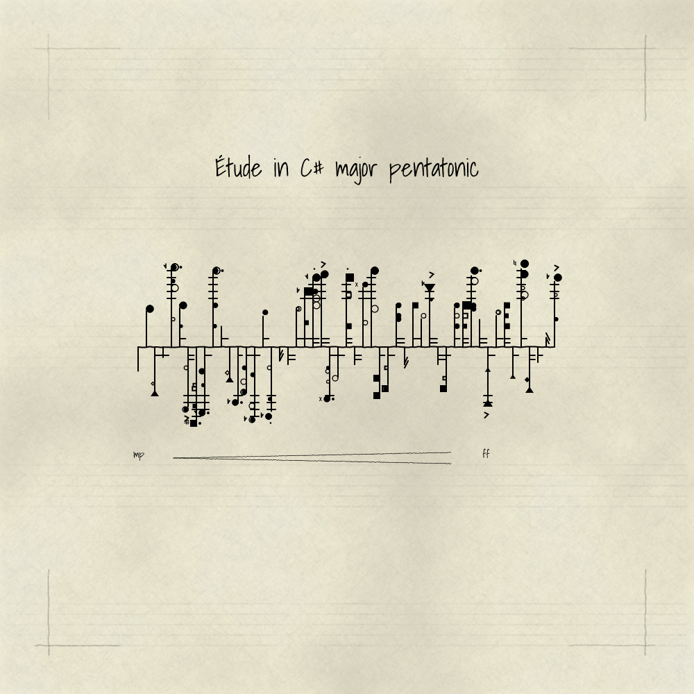 Études(Reissued) #58 static NFT preview