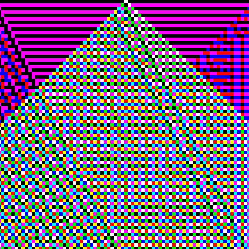 RGB Elementary Cellular Automaton #968 static token preview