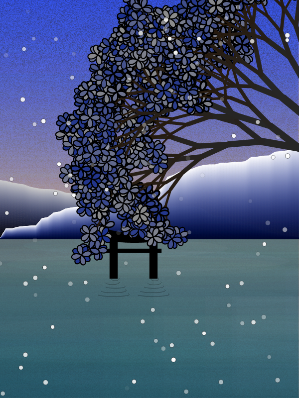 Winter morning in a village near Tokyo #1 static token preview