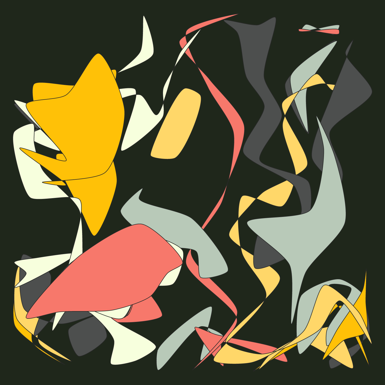 Geometric colorful shapes 2 (Free edition) #98 static NFT preview